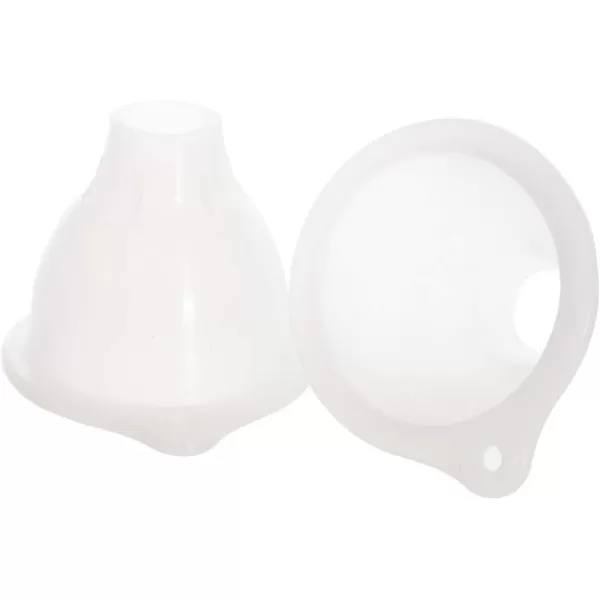 imageIMPRESA 2 Pack Funnel for Squeeze Bottles Wide Funnel Opening for Squeeze Bottles Like FIFO for Ice Dressing Batter Thick Sauces Paint Flexible Silicone No BPA 325 Top Diameter 125