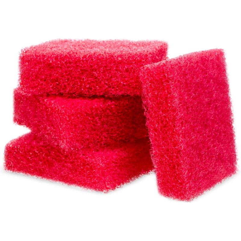 imageEvergreen Pet Supplies 4 Pack Aquarium Cleaner for Glass Walls  Aquarium Scrubber  Hampamp Held Scraper Pad  Fish Tank Cleaning Tools Wont Scratch Glass  Aquarium Sponge for Turtle ampamp Fish Tank