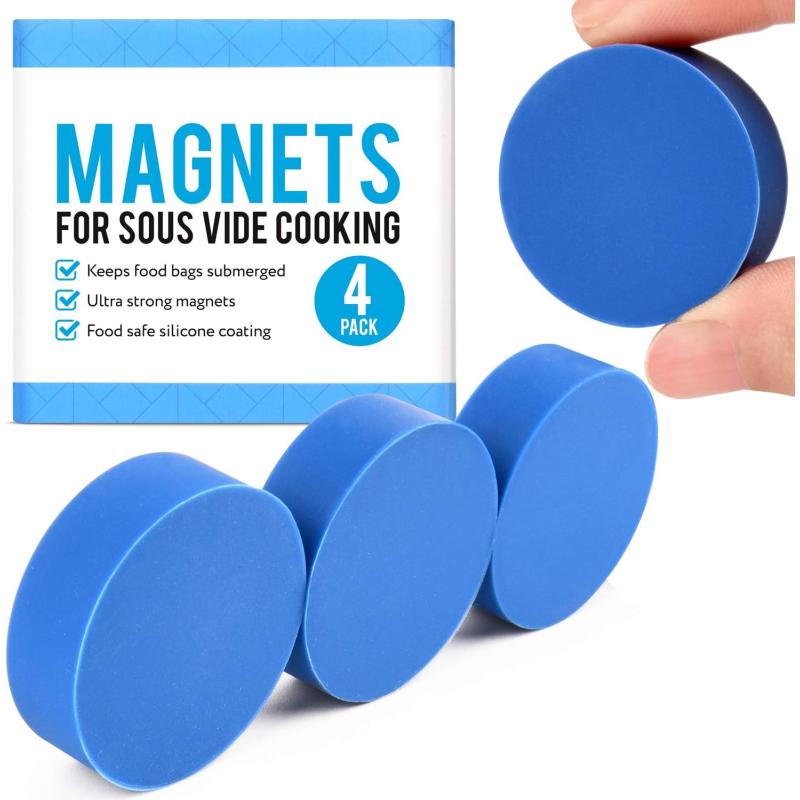 imageIMPRESA 4 pack Sous Vide Magnets to Keep Bags Submerged and In Place  Sous Vide Accessories to Stop Floating Bags and Undercooking  Great Alternative to Sous Vide Weights Balls Clips and Racks