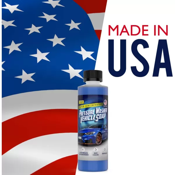 imageMission Automotive Concentrated Pressure Washer Car Wash Soap for Vehicle Cleaning 8oz Makes 12 Gallons  Made in the USA  For Pressure Washers