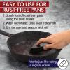 imageIMPRESA 2Pack XL Cast Iron Pan Cleaner ampamp Rust Eraser Restore Cast Iron Skillets ampamp Cookware BBQ Grill Rust Remover Griddle Rust Remover Cast Iron Scrub for Knives and Scissors 475 x2 x1 Inches
