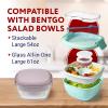 imageIMPRESA 6 Piece Lunch Box Accessories Set Compatible With Bentgo All in One Salad Container  4 Salad Box Forks ampamp 2 Small Dressing Containers  Reusable Dressing Containers with Lids