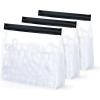 image3 Pack Reusable Ice Bag Set with Secure Zip Close Design  Durable Ice Bags for Ice Machine Models ampamp Fridges  10x9x3 Ice Storage Bags  Leak Proof Ice Bags Reusable Design  9lb Total Capacity