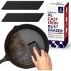 imageIMPRESA 2Pack XL Cast Iron Pan Cleaner ampamp Rust Eraser Restore Cast Iron Skillets ampamp Cookware BBQ Grill Rust Remover Griddle Rust Remover Cast Iron Scrub for Knives and Scissors 475 x2 x1 Inches