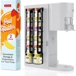 imageIMPRESA Holds 12 Pods Pod Holder for Ninja Thirsti Pods Saves Space  Mountable Pod Storage Holder fits Ninja Thirsty Drink System Pod Organizer for Ninja Thirsty Flavor Pods