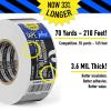 image2 Pack Professional Grade Aluminum Foil Tape  2 Inch by 210 Feet 70 Yards  Insulation Tape for HVAC Sealing Patching Hot ampamp Cold Air Ducts Metal Repair and Much More1 Pack