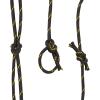 imageFoot Diamond Braided Rope for Knot Tying Practice Boats Trailer Tie Down  Black ampamp Yellow Polyester Rope with Low Stretch ampamp High Shock Absorbency 38Inch x 10038 Inch