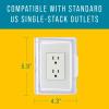 imageMaplefield Peel and Stick Outlet Cover for Single Stack US Outlets  Waterproof Splash Guard with ButtonHinged Secure Closure for Indoor ampamp Outdoor Use 63Inch x 5Inch