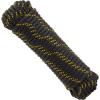 imageFoot Diamond Braided Rope for Knot Tying Practice Boats Trailer Tie Down  Black ampamp Yellow Polyester Rope with Low Stretch ampamp High Shock Absorbency 38Inch x 10012 Inch