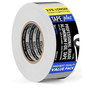 image2 Pack Professional Grade Aluminum Foil Tape  2 Inch by 210 Feet 70 Yards  Insulation Tape for HVAC Sealing Patching Hot ampamp Cold Air Ducts Metal Repair and Much More1 Pack