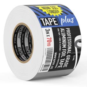 imageAluminum Foil Tape  3 in x 210 ft 70 yd Silver  Heat ampamp Moisture Resistant  HVAC ampamp Duct Sealing  HeavyDuty Waterproof Insulation Tape3 Inch
