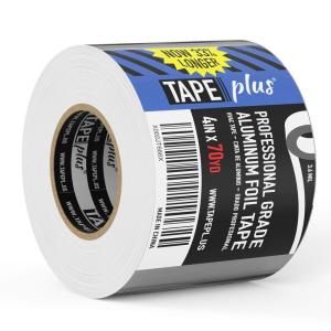 imageAluminum Foil Tape  3 in x 210 ft 70 yd Silver  Heat ampamp Moisture Resistant  HVAC ampamp Duct Sealing  HeavyDuty Waterproof Insulation Tape4 Inch