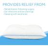 imageImpresa Firm Memory Foam Pillow with Ear Hole  14 x 19 in  Includes 2 Washable Pillowcases  NonAdjustable for Pressure ampamp Pain Relief PostSurgery
