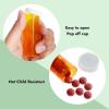 imageJuvale 50 Pack Empty Pill Bottles with Caps for Prescription Medication 20Dram Plastic Medicine Containers Orange  Medicine Bottle  Plastic Vials with Caps6 Dram