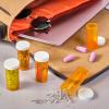 imageJuvale 50 Pack Empty Pill Bottles with Caps for Prescription Medication 20Dram Plastic Medicine Containers Orange  Medicine Bottle  Plastic Vials with Caps8 Dram