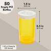 imageJuvale 50 Pack Empty Pill Bottles with Caps for Prescription Medication 20Dram Plastic Medicine Containers Orange  Medicine Bottle  Plastic Vials with Caps20 Dram