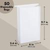 imageJuvale Paper Disposable Vomit Bags for Car Motion Sickness Throw Up Puke  50 Pack of Barf Bags
