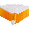 imageJuvale 50 Pack Empty Pill Bottles with Caps for Prescription Medication 20Dram Plastic Medicine Containers Orange  Medicine Bottle  Plastic Vials with Caps6 Dram