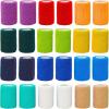 imageJuvale Self Adhesive Bandage Wrap 3 Inch x 5 Yards  Stretch Cohesive Medical Tape for Vet First Aid Tattoo 12 Colors  24 Rolls  Vet Wrap