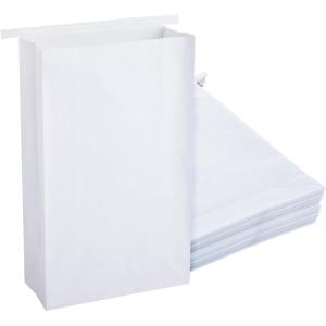 imageJuvale Paper Disposable Vomit Bags for Car Motion Sickness Throw Up Puke  50 Pack of Barf Bags
