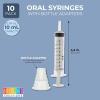 imageBright Creations Oral Medicine Syringes with Bottle Adapter Transparent 10 Pack  Syringe for Liquid