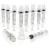 imageBright Creations Oral Medicine Syringes with Bottle Adapter Transparent 10 Pack  Syringe for Liquid