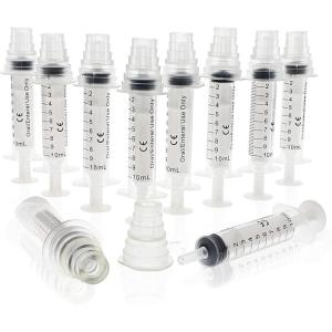 imageBright Creations Oral Medicine Syringes with Bottle Adapter Transparent 10 Pack  Syringe for Liquid