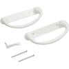 imageSliding Glass Door Handle ampamp Lock  Mortise Style White Diecast Fits 31516 in Hole Spacing  Replacement Patio Handle Set ampamp Sliding Door Lock
