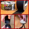 imageElectrical Tape ampamp Gaffer Cloth Adhesive  2 in x 40 yd Black 4 Pack  Waterproof NonReflective for Stage Cable Management Floor Tape ampamp Bookbinding6