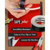 imageElectrical Tape ampamp Gaffer Cloth Adhesive  2 in x 40 yd Black 4 Pack  Waterproof NonReflective for Stage Cable Management Floor Tape ampamp Bookbinding6