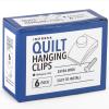 imageImpresa Quilt Display Wall Hanger Clips  6Pack Mahogany Wood  ExtraWide Grip with Mounting Hardware  Wall Art Hangers for Rugs Quilts ampamp Blankets