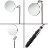 imageJuvale Inspection Mirror Tools  2Pack 2 in Round Heads ampamp 245 in Telescoping Handles  Machinist Tools ampamp Mechanics Mirror for HVAC Auto ampamp Weld Inspection