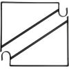imageOkuna Outpost Shelving Brackets with Rod Holder for Closet Shelves  4 Pack Black Metal 125 x 1 x 95 in  Clothes Bar Bracket ampamp Rod Support for Closet StorageBlack