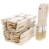imageJuvale Paint Brushes 50Pack  1Inch Chip Brushes with Wooden Handles  7 x 04 x 1 in  Beige Nylon Bristles  for Paint Varnish Stain Glue Arts ampamp Crafts Home Repair ampamp Trim TouchUps