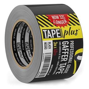 imageGaffer Tape Duct Tape Alternative  4 in x 40 Yd Black  Heavy Duty Waterproof Adhesive for AV ampamp Electrical Cables Props ampamp Lighting No Residue3 Inch