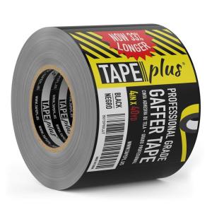 imageGaffer Tape Duct Tape Alternative  4 in x 40 Yd Black  Heavy Duty Waterproof Adhesive for AV ampamp Electrical Cables Props ampamp Lighting No Residue4 Inch