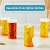 image50Pack Pill Bottles Empty with Caps  13 Pill Dram Plastic Medicine Bottles  Plastic Vials  Containers for Prescription Medication Vitamins ampamp Supplements  Orange50 Count Pack of 1