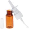 imageBright Creations Bulk Nose Spray Bottles  035 fl oz 10 ml Amber Refillable Plastic Nasal Sprayers  24Pack  Fine Mist Caps for Travel ampamp Cosmetic Use