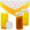 image50Pack Pill Bottles Empty with Caps  13 Pill Dram Plastic Medicine Bottles  Plastic Vials  Containers for Prescription Medication Vitamins ampamp Supplements  Orange50 Count Pack of 1
