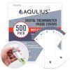 imageAqulius Thermometer Covers Disposable  500 Pack White SingleUse Sleeves  Universal Fit Oral ampamp Rectal Digital Thermometer Probe Covers