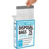 imageIMPRESA Disposable Adult Diaper Bags  75Pack 12 x 15 in Unscented  OdorProof LeakProof ampamp TearResistant  ExtraThick Bags for Adult Diapers ampamp Incontinence Pads