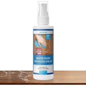 imageIMPRESA Water Mark Remover Wood Cleaner Spray  Restore ampamp Protect with Water Stain and Ring Remover for Wood Furniture  4oz