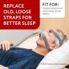 imageImpresa Replacement CPAP Mask Strap  Compatible with Philips Respironics DreamWear ampamp ResMed AirFit N30i Headgear ampamp P30i Headgear  Adjustable Stretchy Fabric ampamp Foam Mask Strap  LeakFree Fit