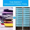 imageIMPRESA Deep File Pocket Chart  47 x 14 in Black  2Pack 20Pocket Chart for Classroom Folders  Reinforced Grommets ampamp Wall File Holder for Teachers