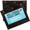 imageIMPRESA Deep File Pocket Chart  47 x 14 in Black  2Pack 20Pocket Chart for Classroom Folders  Reinforced Grommets ampamp Wall File Holder for Teachers