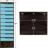 imageIMPRESA Deep File Pocket Chart  47 x 14 in Black  2Pack 20Pocket Chart for Classroom Folders  Reinforced Grommets ampamp Wall File Holder for Teachers