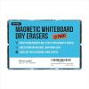 imageIMPRESA Magnetic Dry Erase Erasers Bulk  Magnetic Backing Adheres to Dry Erase Board  Durable Felt for Marker Removal Performance  2in x 2in Light Blue Pack of 12