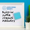 imageIMPRESA Magnetic Dry Erase Erasers Bulk  Magnetic Backing Adheres to Dry Erase Board  Durable Felt for Marker Removal Performance  2in x 2in Light Blue Pack of 12