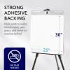 imageIMPRESA Sticky Easel Pads  Strong Adhesive for Office Supplies  Portable for Flip Chart Easels  Heavyweight White Surface for Art Supplies  25 x 30 in White Pack of 5 150 Sheets
