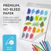 imageIMPRESA Sticky Easel Pads  Strong Adhesive for Office Supplies  Portable for Flip Chart Easels  Heavyweight White Surface for Art Supplies  25 x 30 in White Pack of 5 150 Sheets